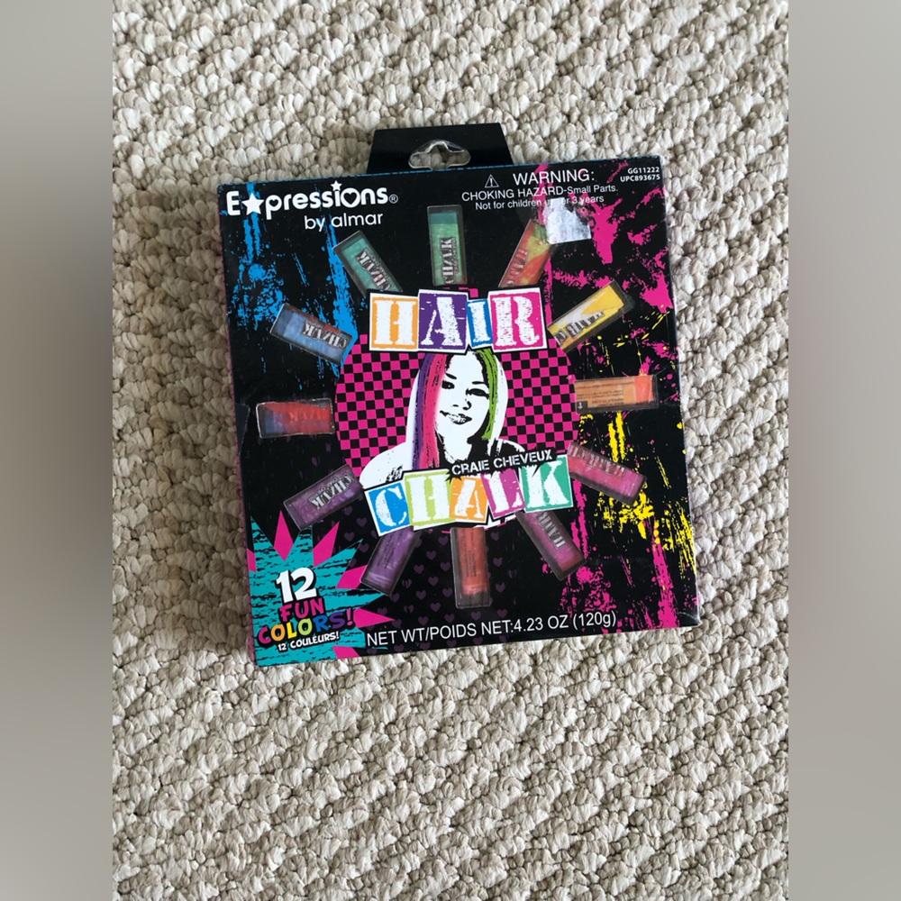 Expressions by Almar Children Hair Chalk 12 Fun Washable Colors